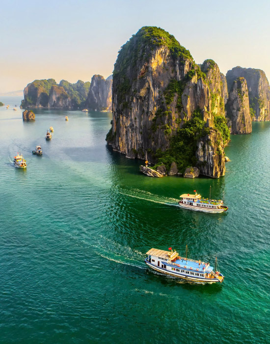 banner home on mobile abour Halong Bay
