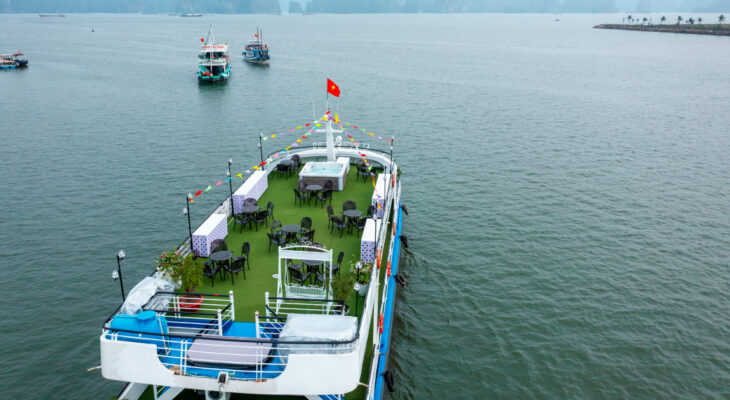 Halong Odyssey Cruise deck.